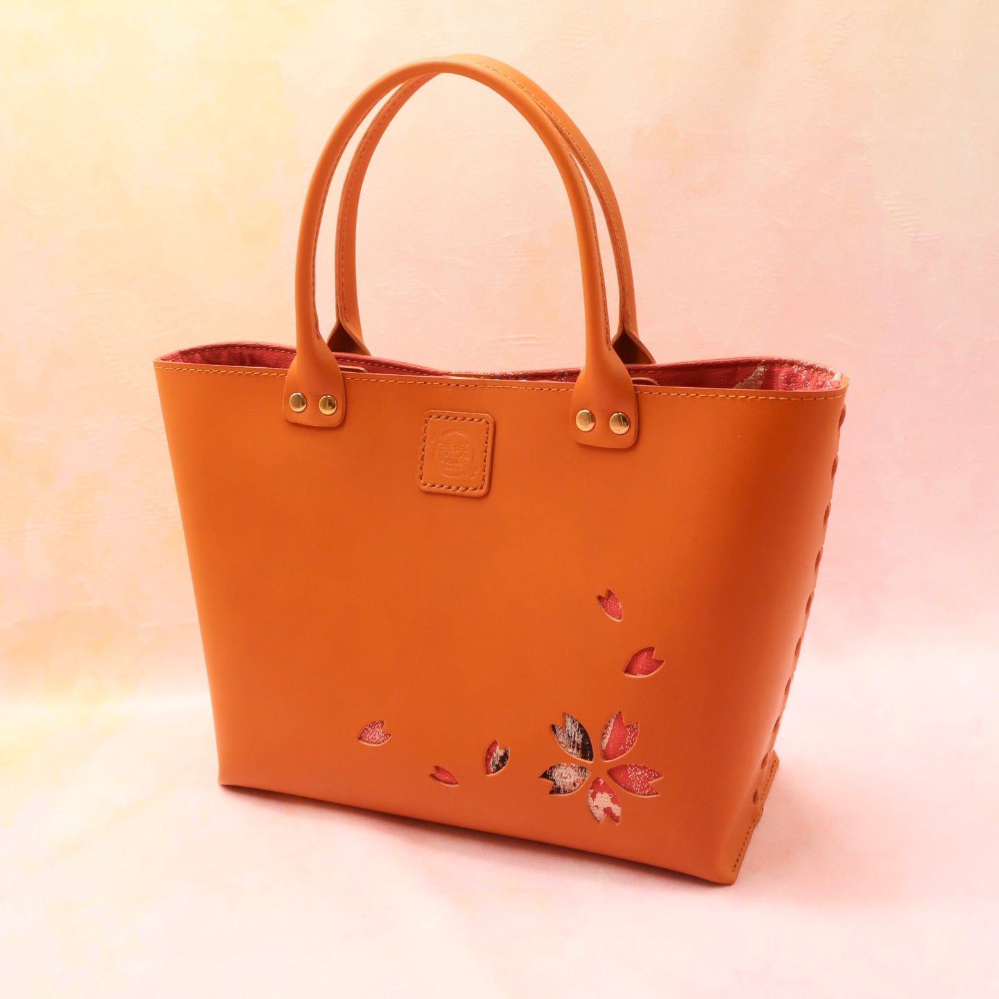 Kimono Sakura Hand Bag Orange