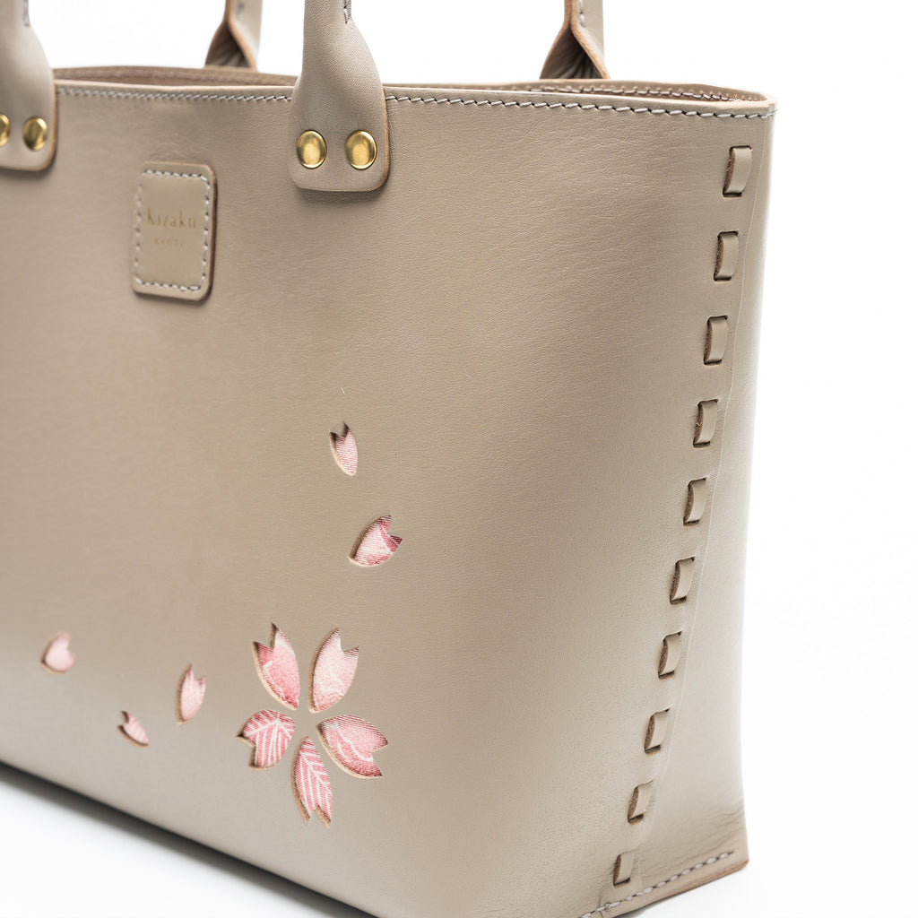 Kimono Sakura Mini Hand Bag Greige 01