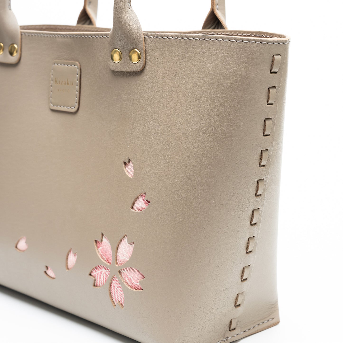 Kimono Sakura Mini Hand Bag Greige 01