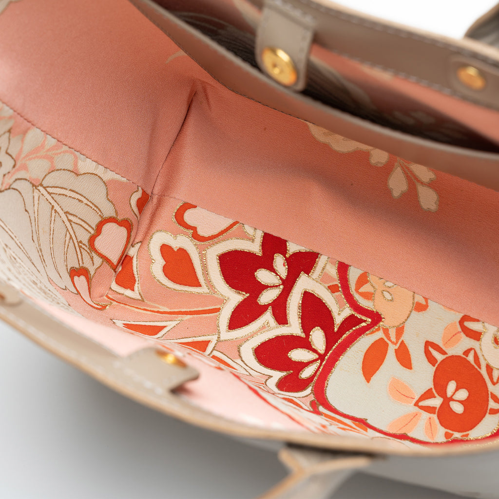 Kimono Sakura Mini Hand Bag Greige 02