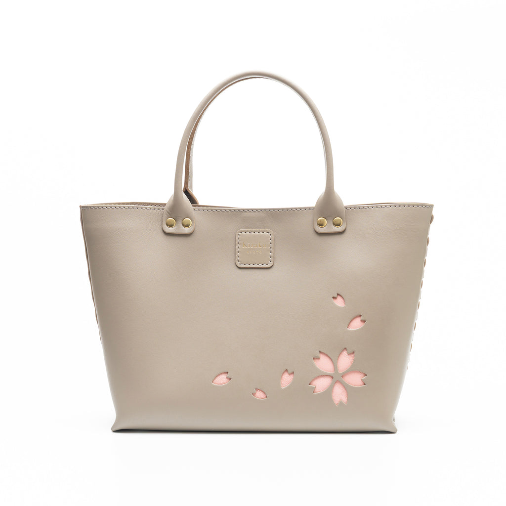 Kimono Sakura Mini Hand Bag Greige 03