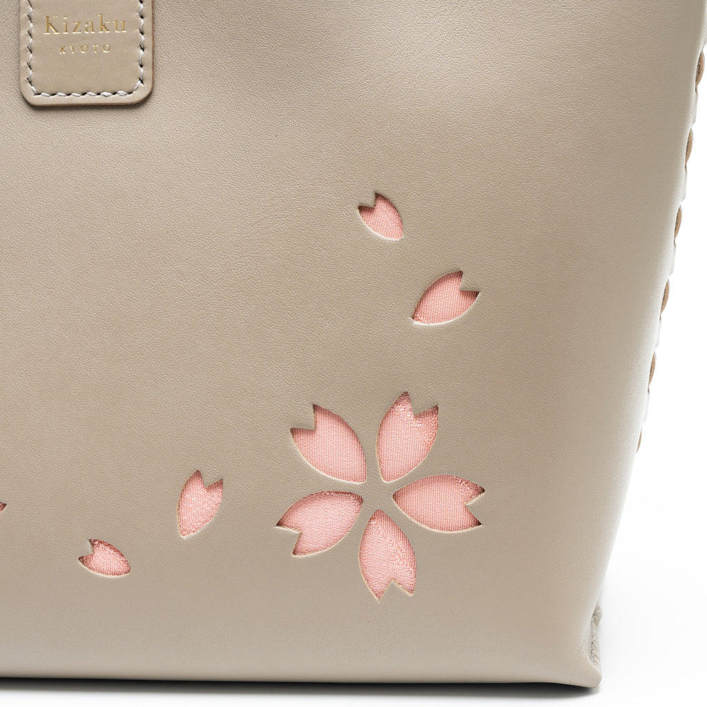 Kimono Sakura Mini Hand Bag Greige 03