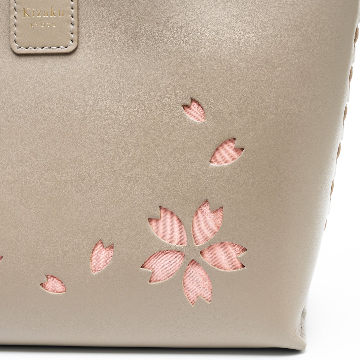 Kimono Sakura Mini Hand Bag Greige 03