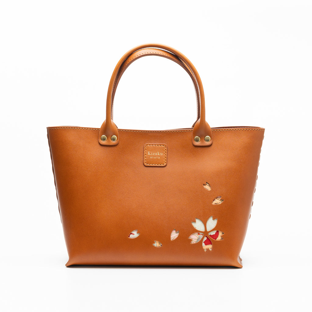 Kimono Sakura Mini Hand Bag Camel 05