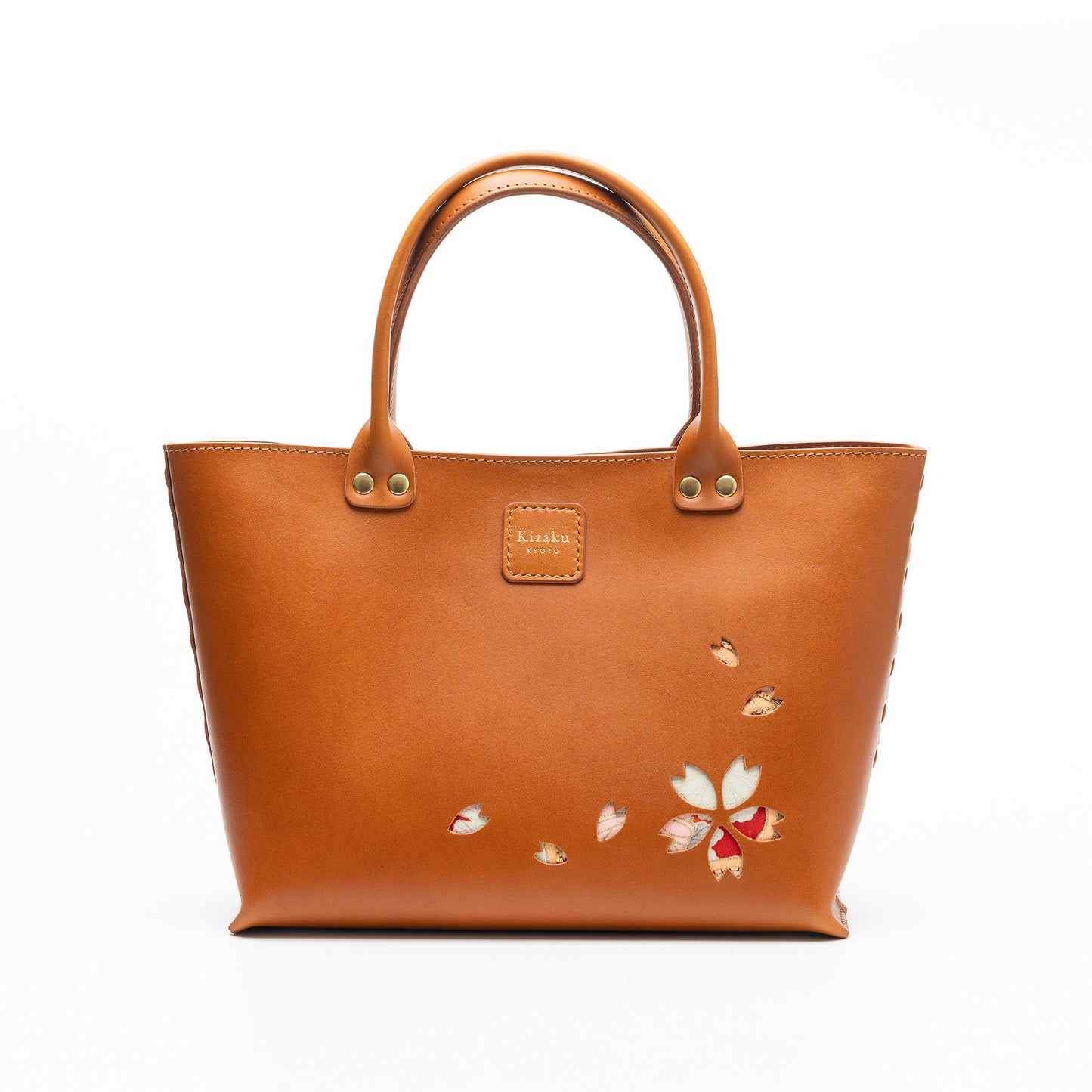 Kimono Sakura Mini Hand Bag Camel 05
