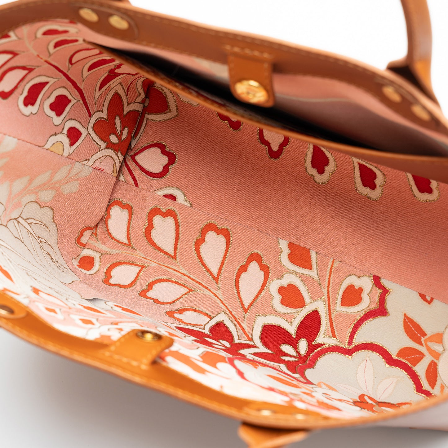 Kimono Sakura Mini Hand Bag Camel 05