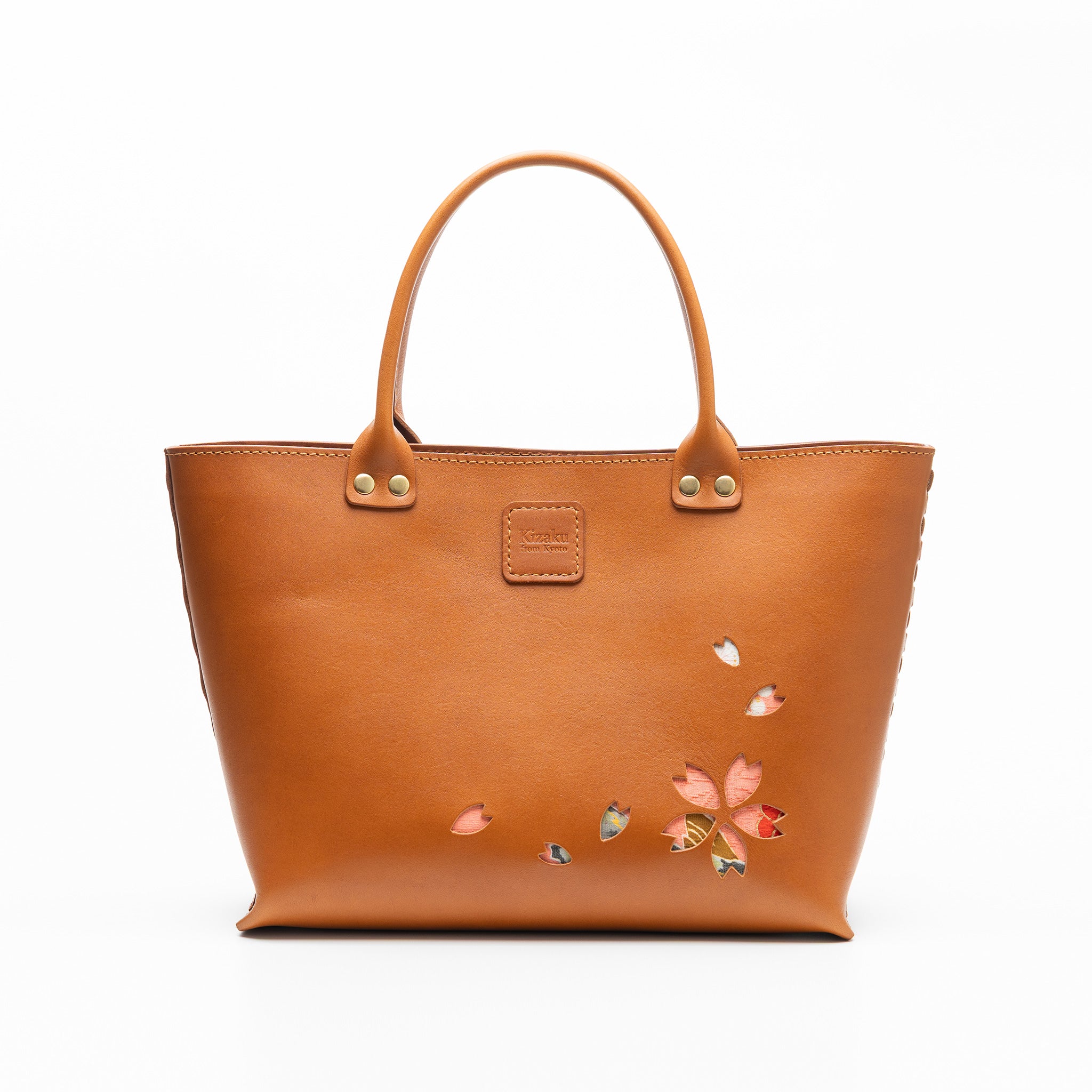 Kimono Sakura Mini Hand Bag Camel 06 – Kizaku