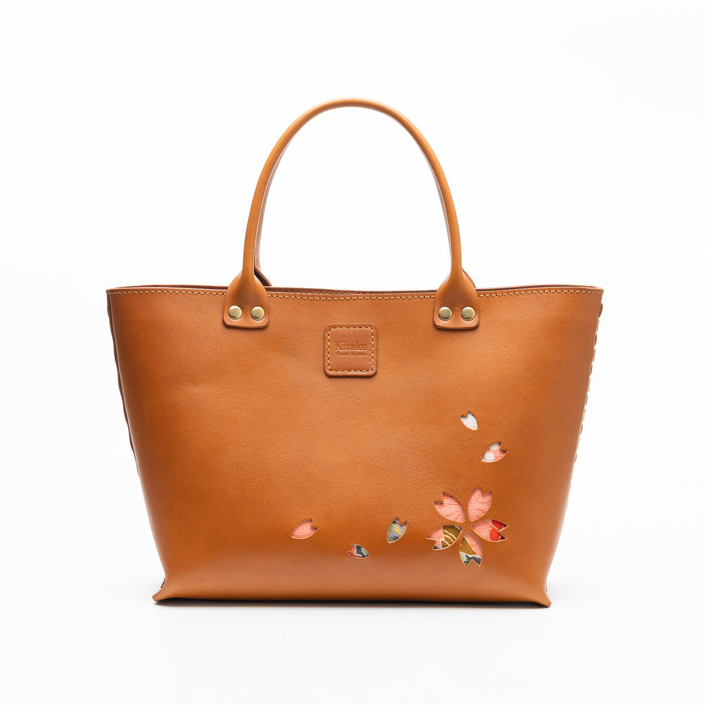 Kimono Sakura Mini Hand Bag Camel 06
