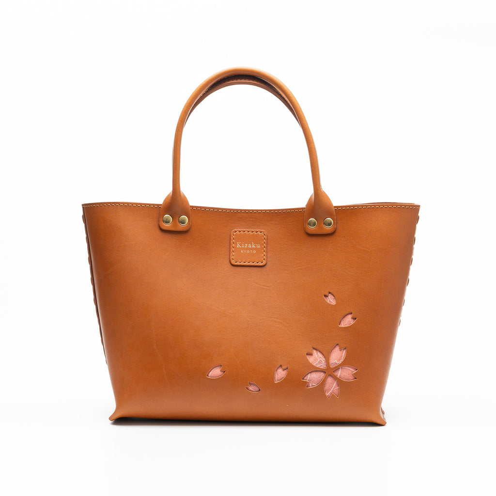 Kimono Sakura Mini Hand Bag Camel 07