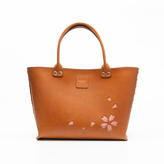 Kimono Sakura Mini Hand Bag Camel 07
