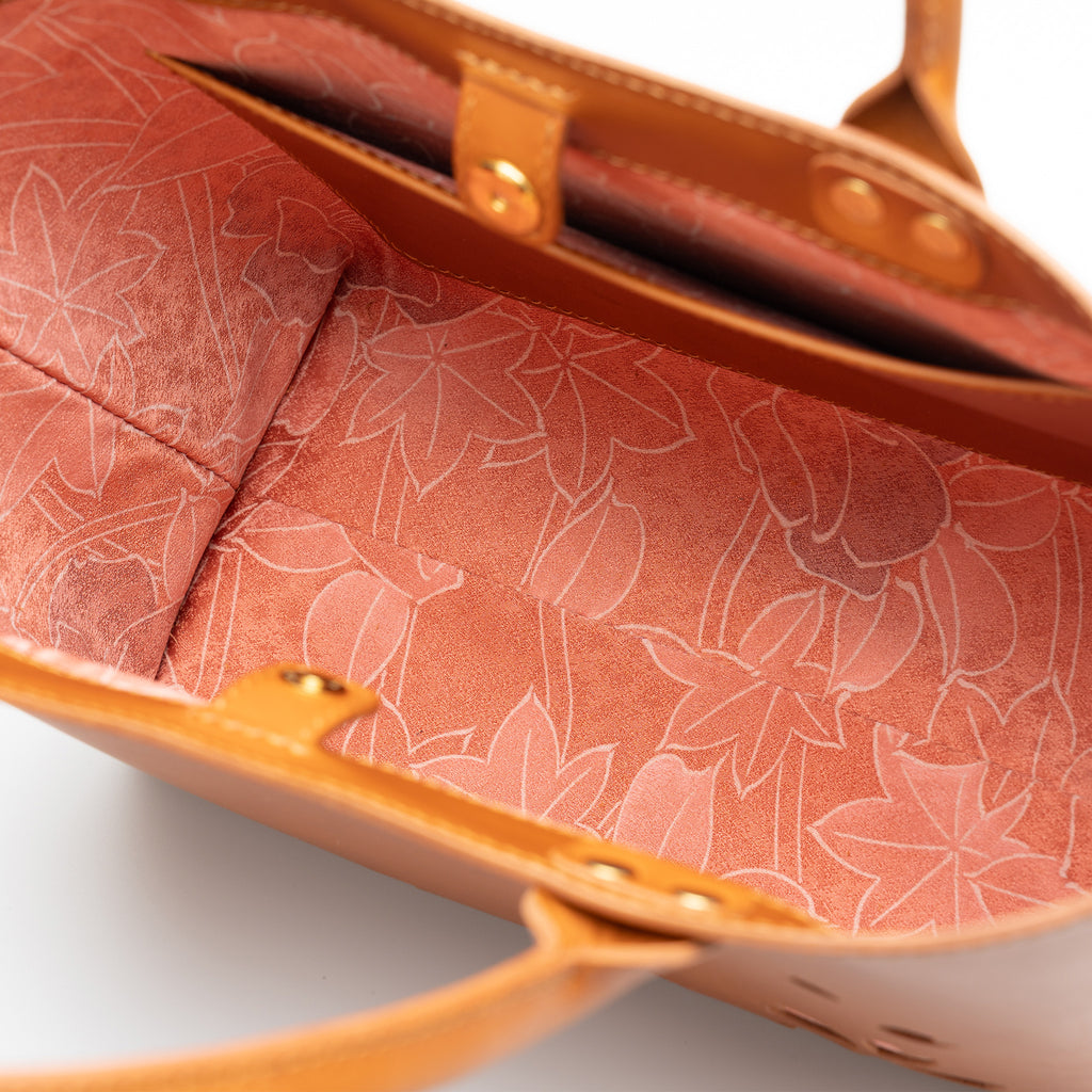 Kimono Sakura Mini Hand Bag Camel 07