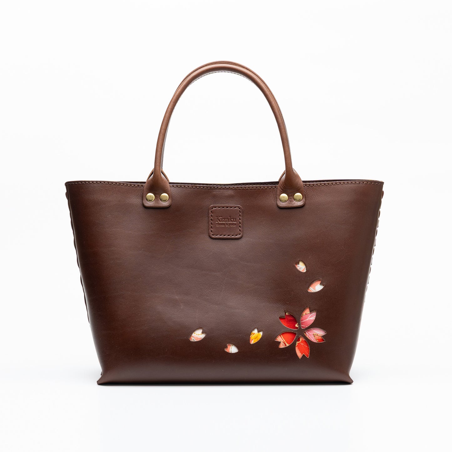 Kimono Sakura Mini Hand Bag Dark Brown 08