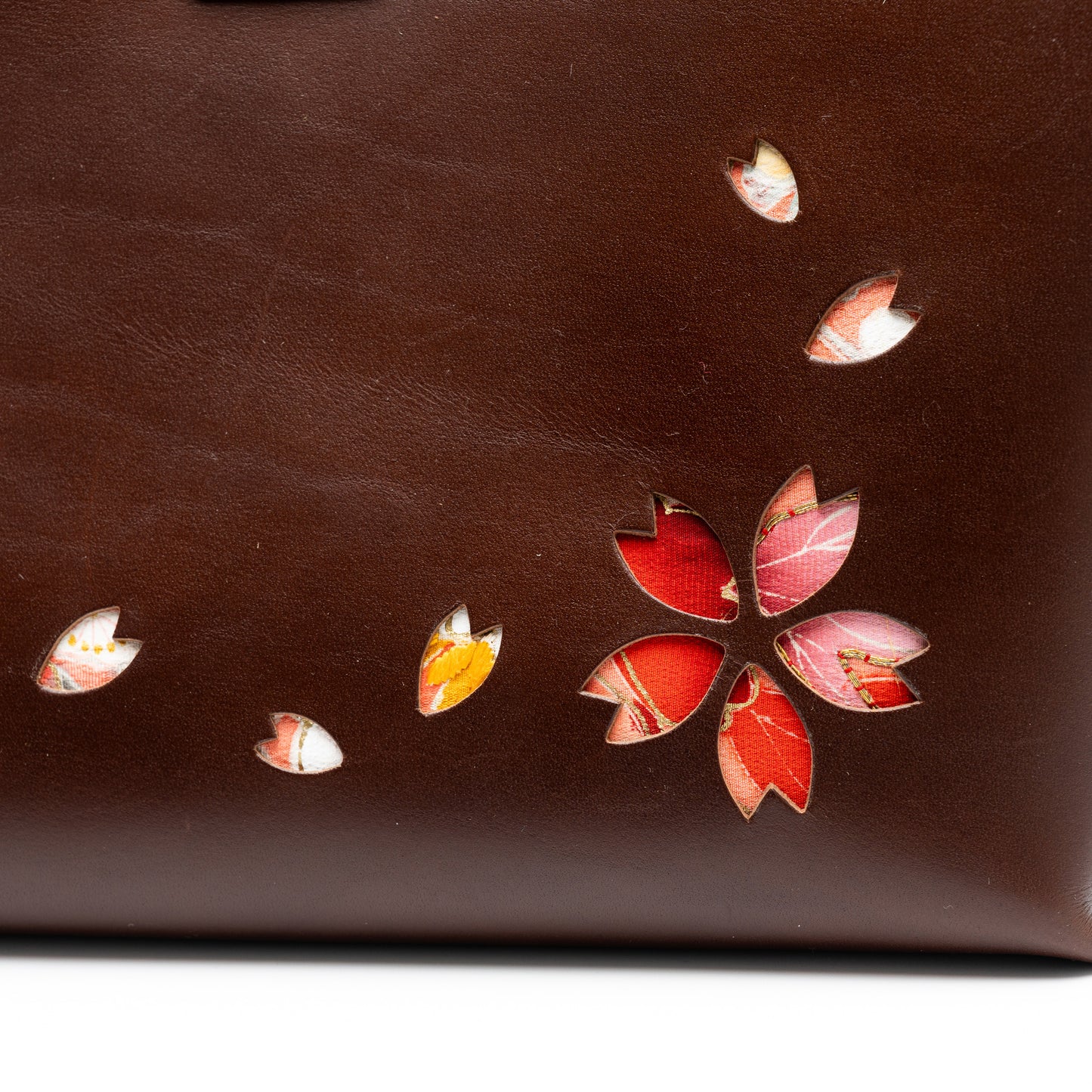 Kimono Sakura Mini Hand Bag Dark Brown 08