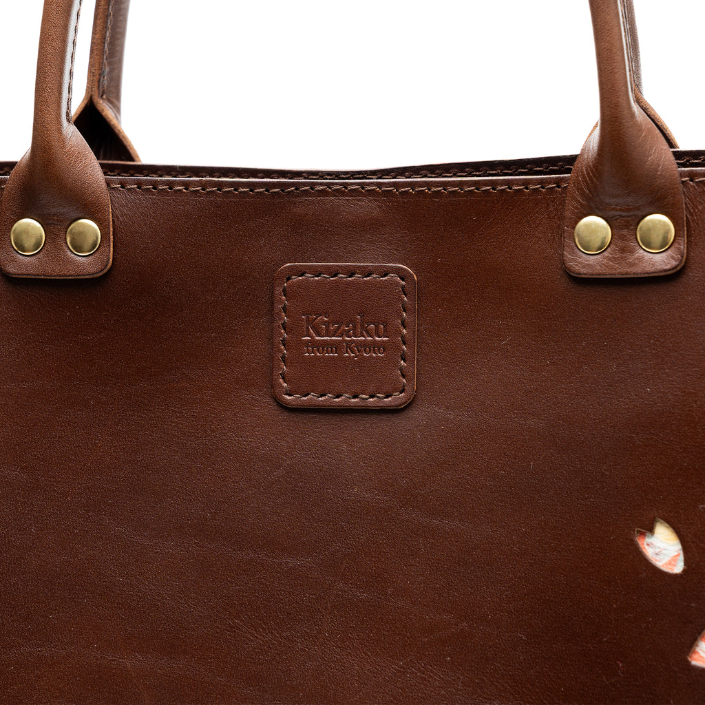 Kimono Sakura Mini Hand Bag Dark Brown 08