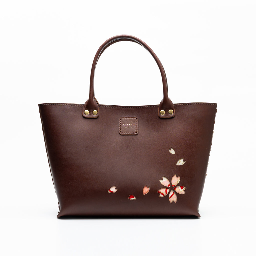 Kimono Sakura Mini Hand Bag Dark Brown 09