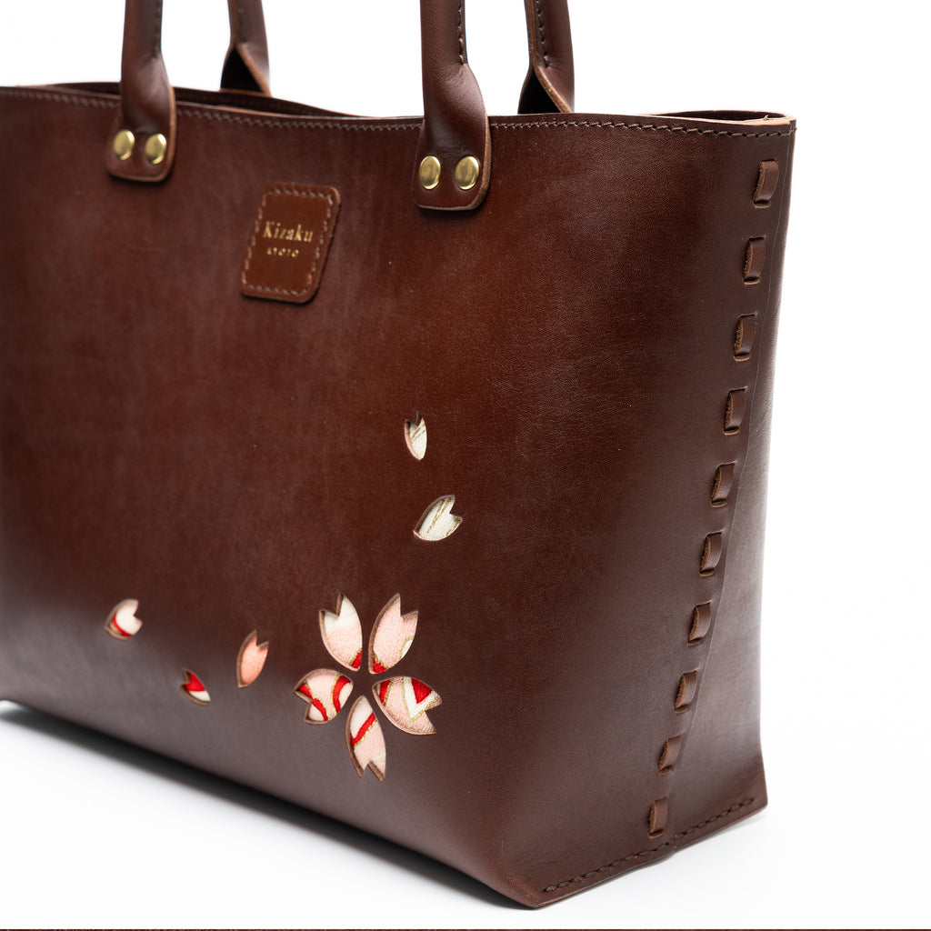 Kimono Sakura Mini Hand Bag Dark Brown 09