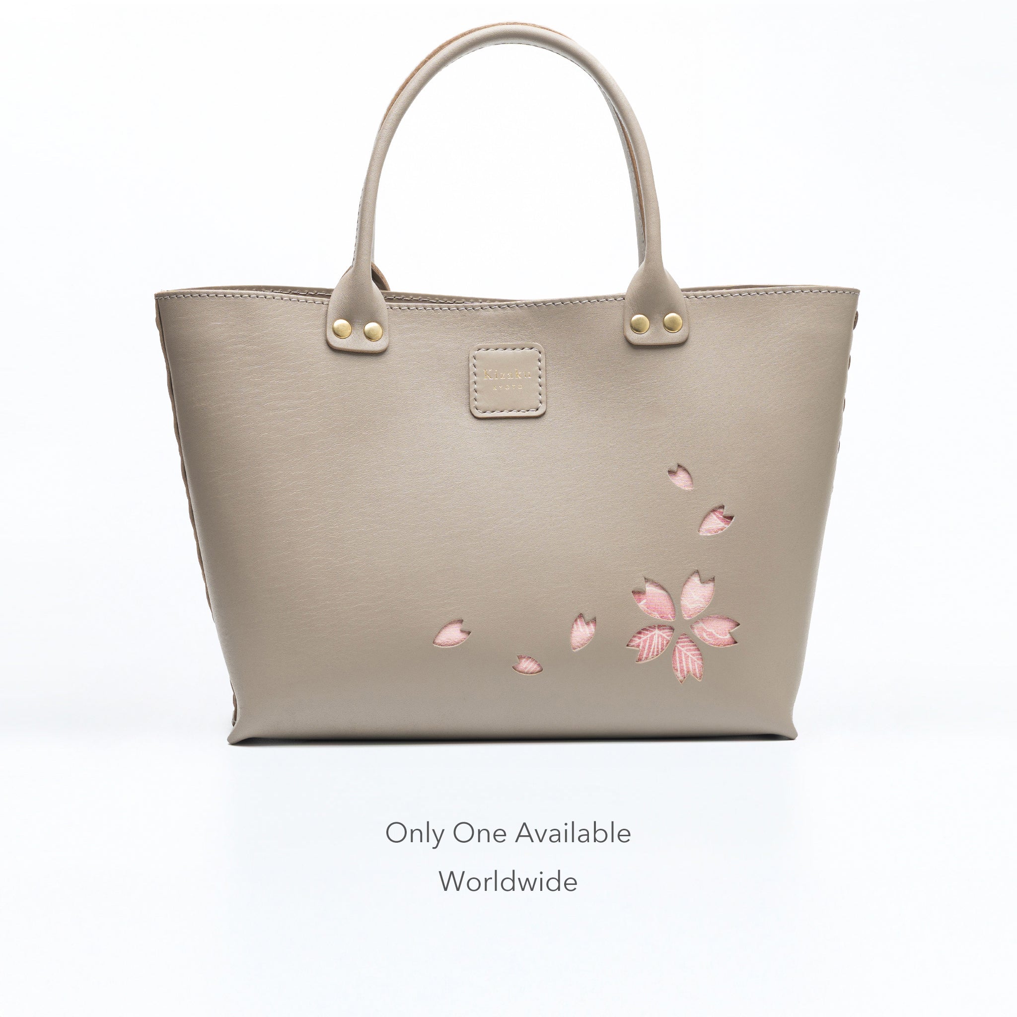 Kimono Sakura Mini Hand Bag Greige 01