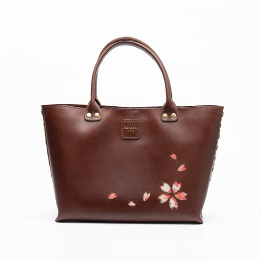 Kimono Sakura Mini Hand Bag Dark Brown 10
