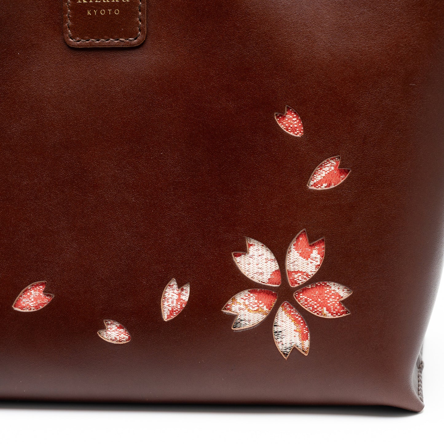 Kimono Sakura Mini Hand Bag Dark Brown 10