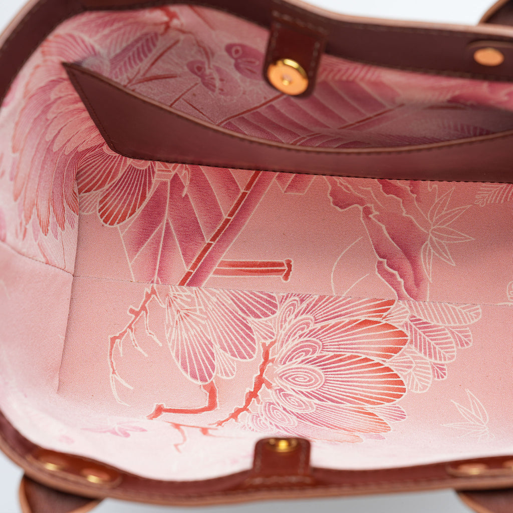 Kimono Sakura Mini Hand Bag Dark Brown 11