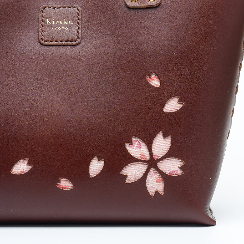 Kimono Sakura Mini Hand Bag Dark Brown 11