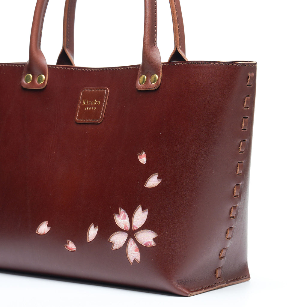Kimono Sakura Mini Hand Bag Dark Brown 11