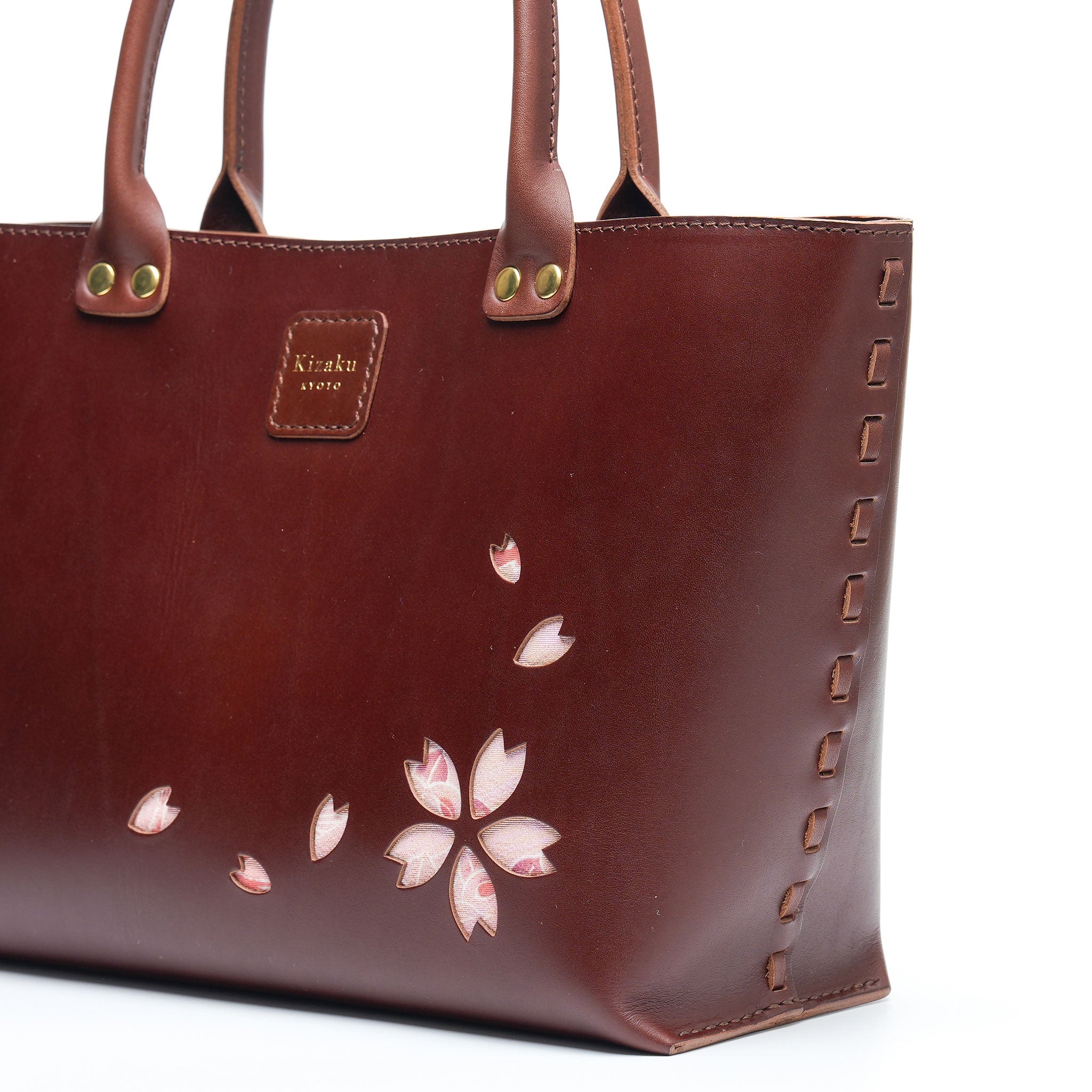 Kimono Sakura Mini Hand Bag Dark Brown 11