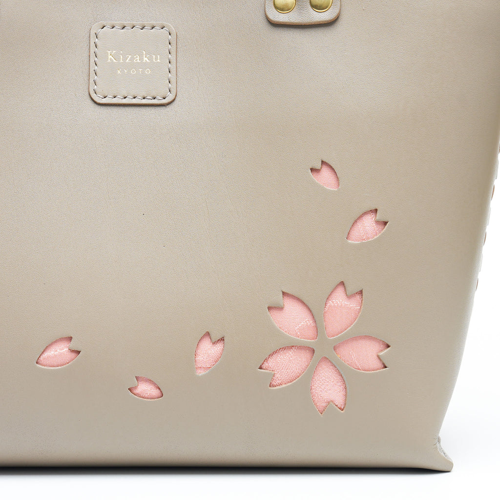 Kimono Sakura Mini Hand Bag Greige 12