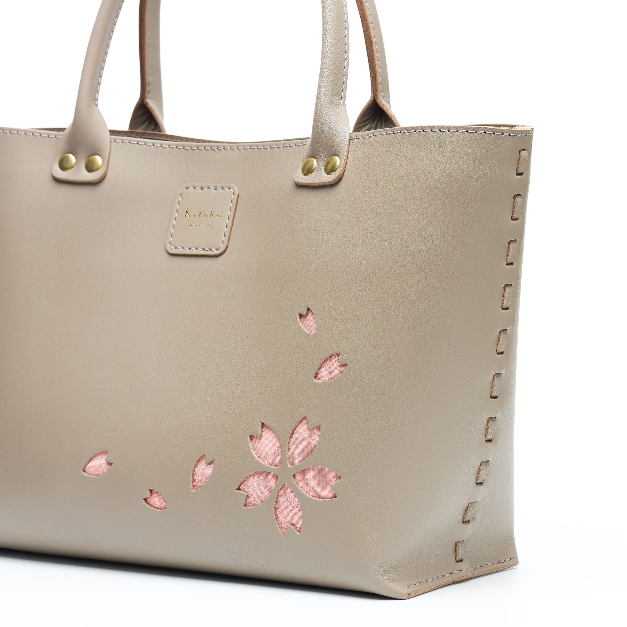 Kimono Sakura Mini Hand Bag Greige 12