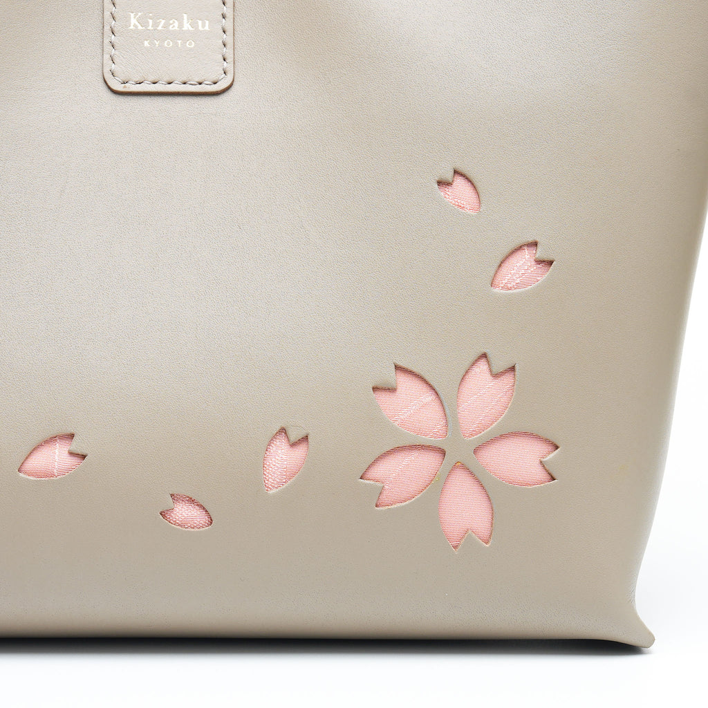 Kimono Sakura Mini Hand Bag Greige 13
