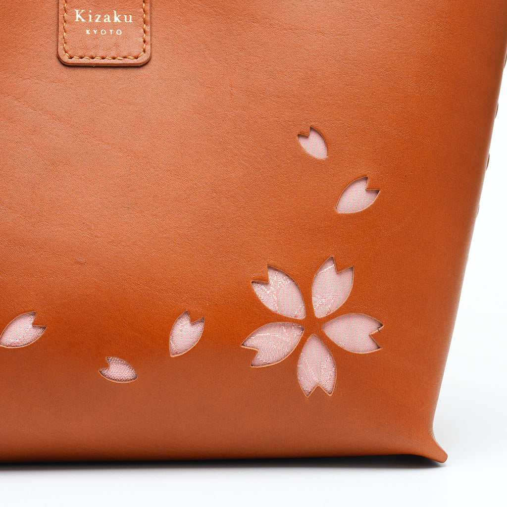Kimono Sakura Mini Hand Bag Camel  14
