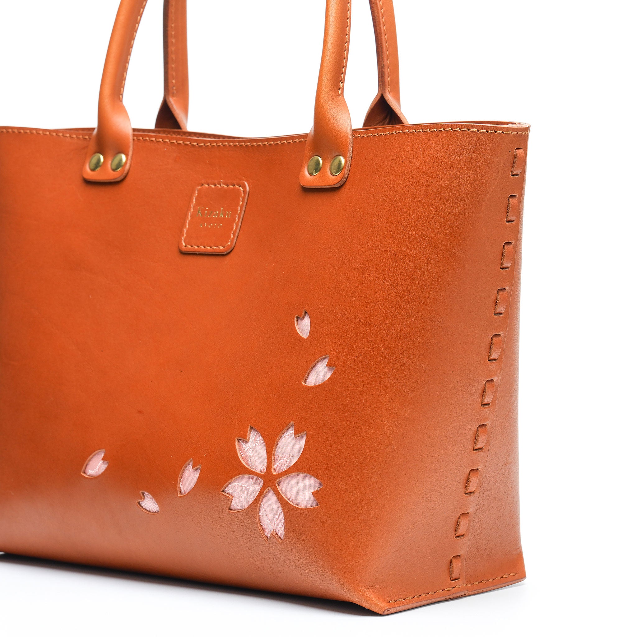 Kimono Sakura Mini Hand Bag Camel  14