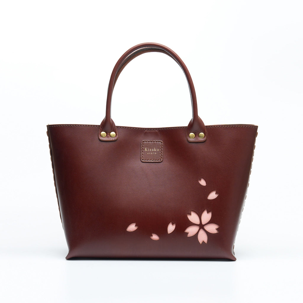 Kimono Sakura Mini Hand Bag Dark Brown 15