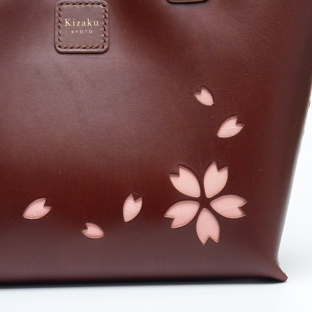 Kimono Sakura Mini Hand Bag Dark Brown 15