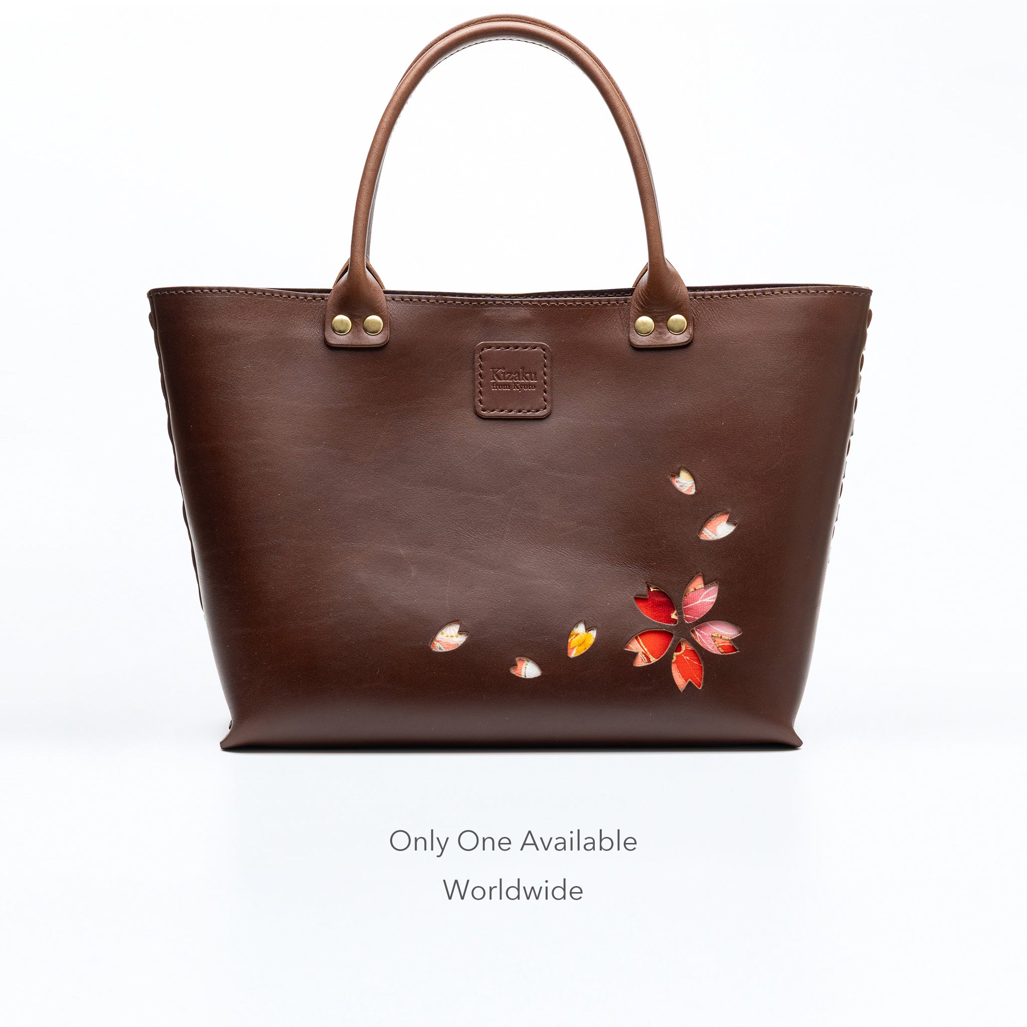 Kimono Sakura Mini Hand Bag Dark Brown 08