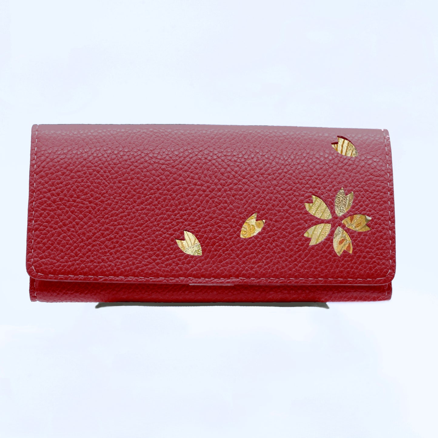 Kimono Sakura Long Wallet Red