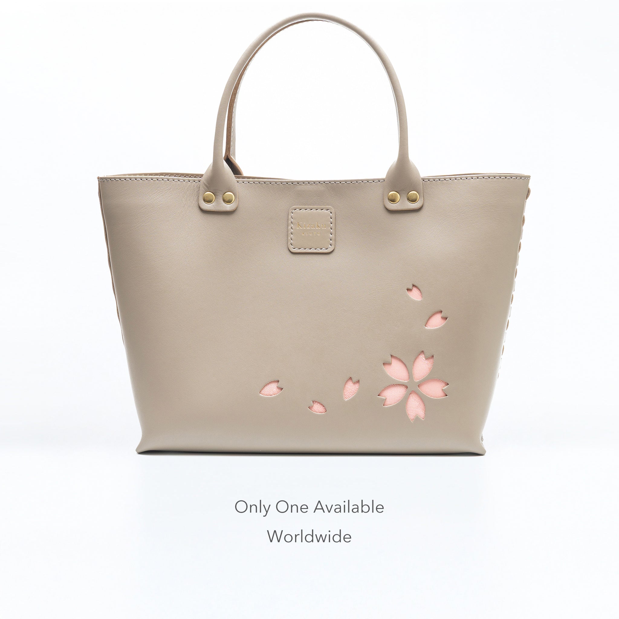 Kimono Sakura Mini Hand Bag Greige 03