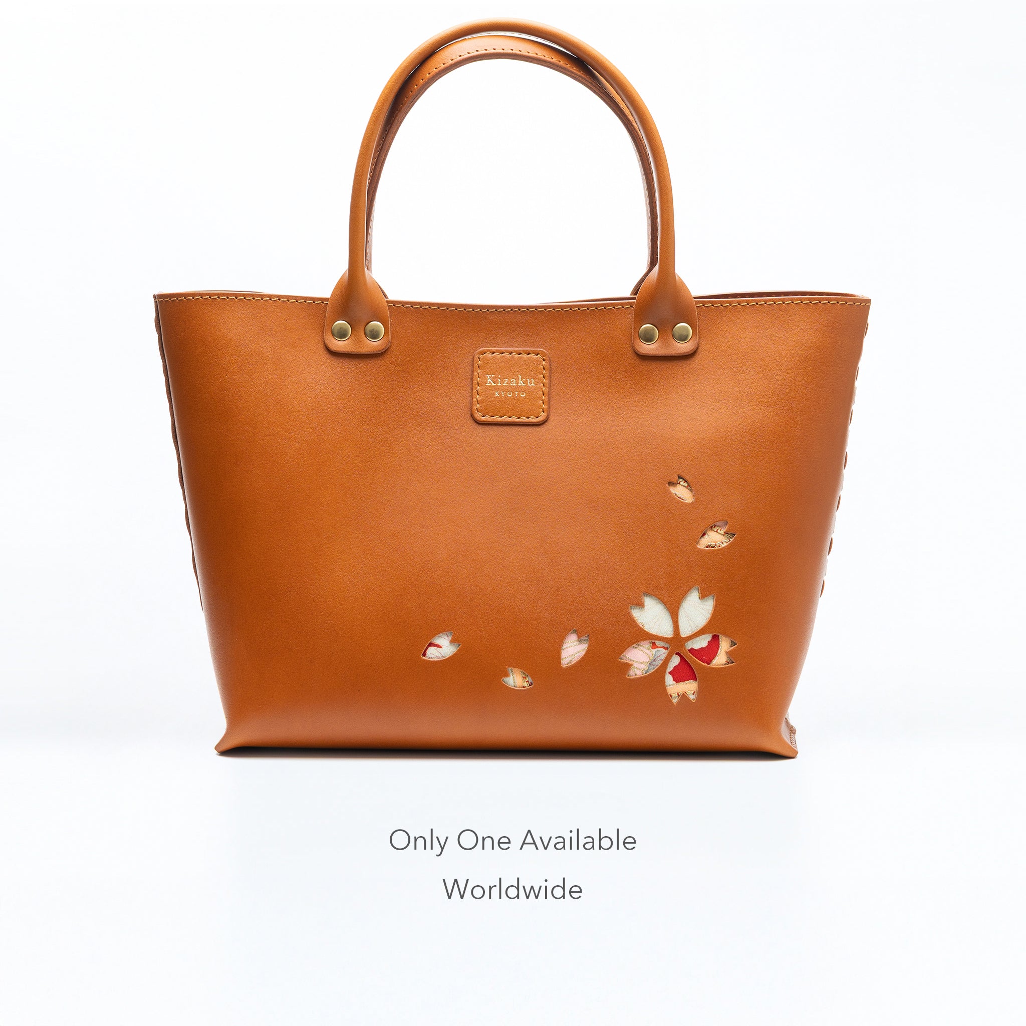 Kimono Sakura Mini Hand Bag Camel 05