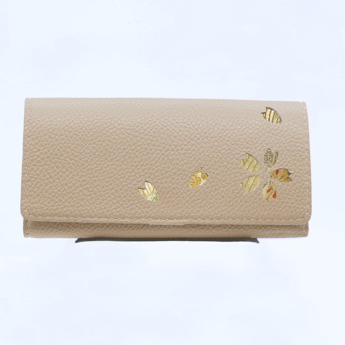 Kimono Sakura Long Wallet Gray