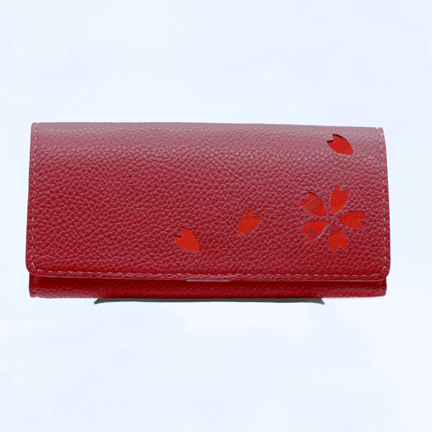 Kimono Sakura Long Wallet Red