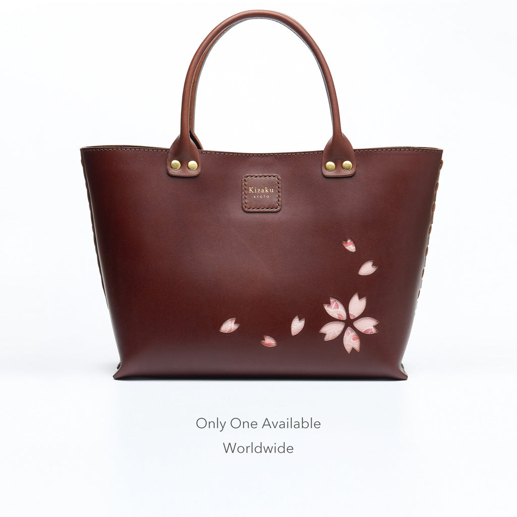 Kimono Sakura Mini Hand Bag Dark Brown 11