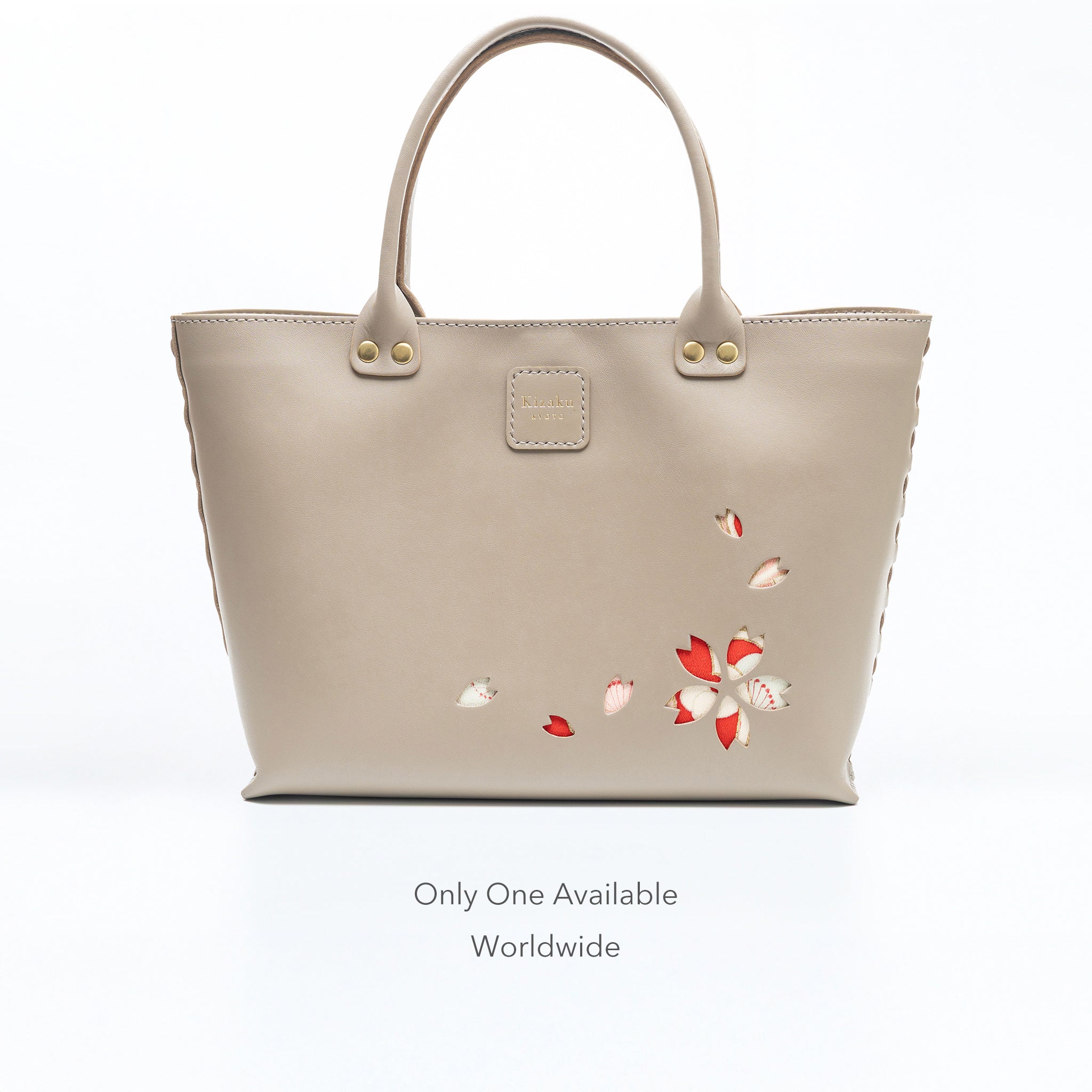 Kimono Sakura Mini Hand Bag Greige 02
