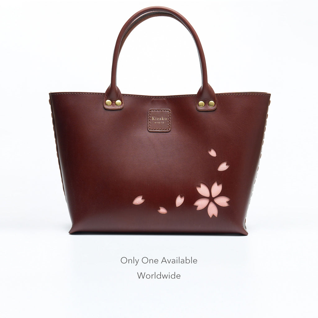 Kimono Sakura Mini Hand Bag Dark Brown 15