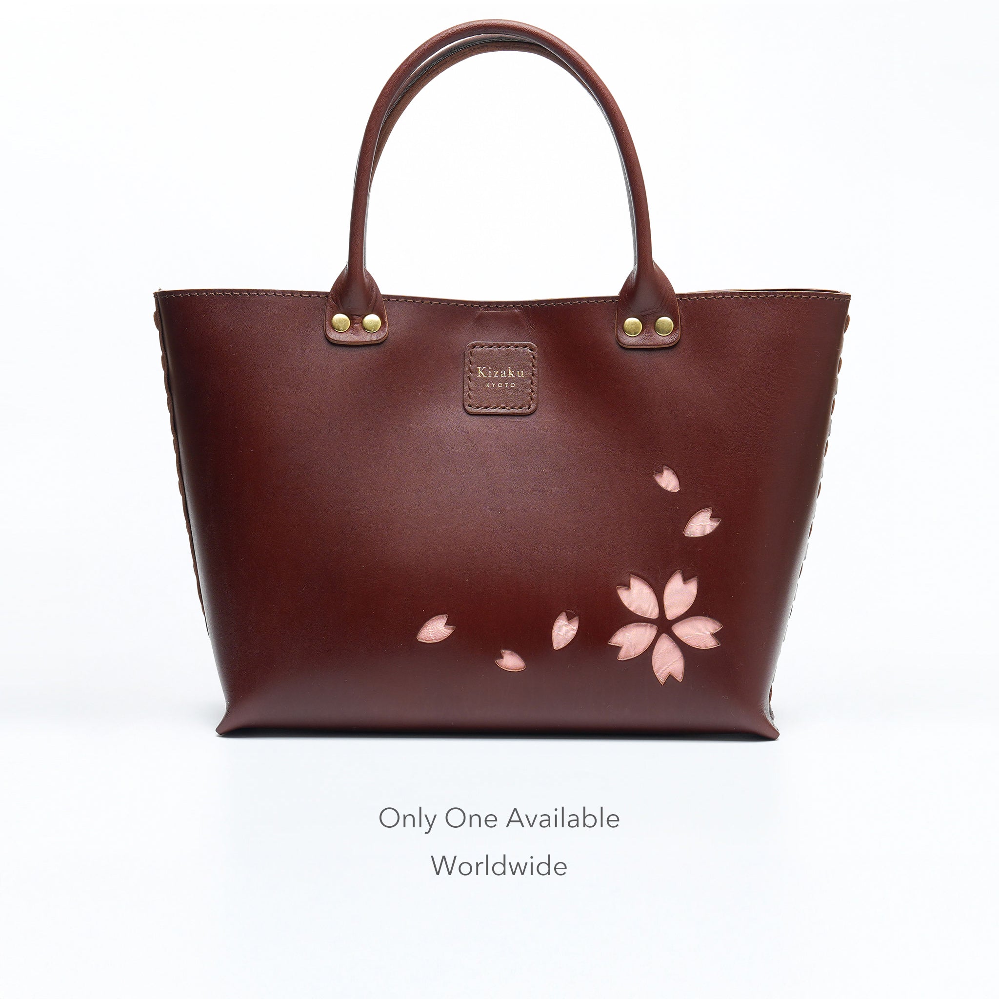 Kimono Sakura Mini Hand Bag Dark Brown 15