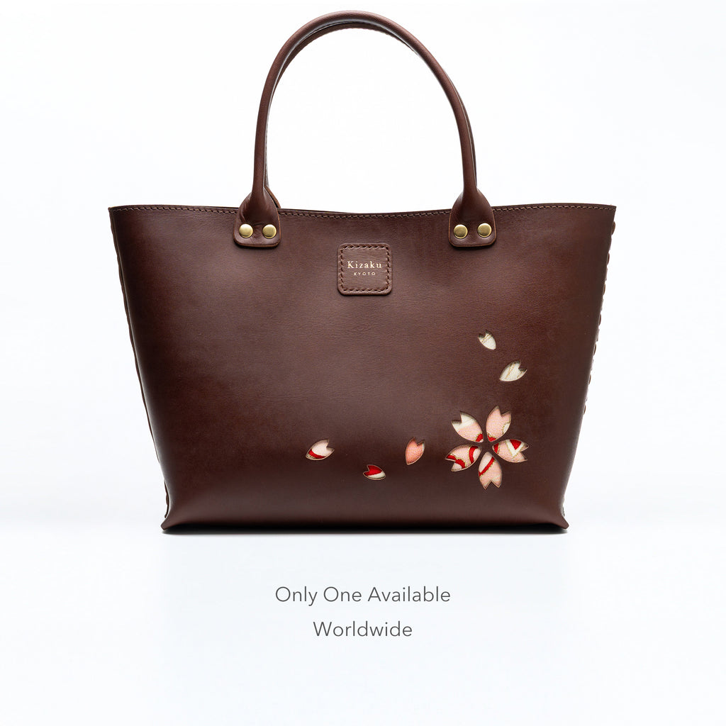 Kimono Sakura Mini Hand Bag Dark Brown 09