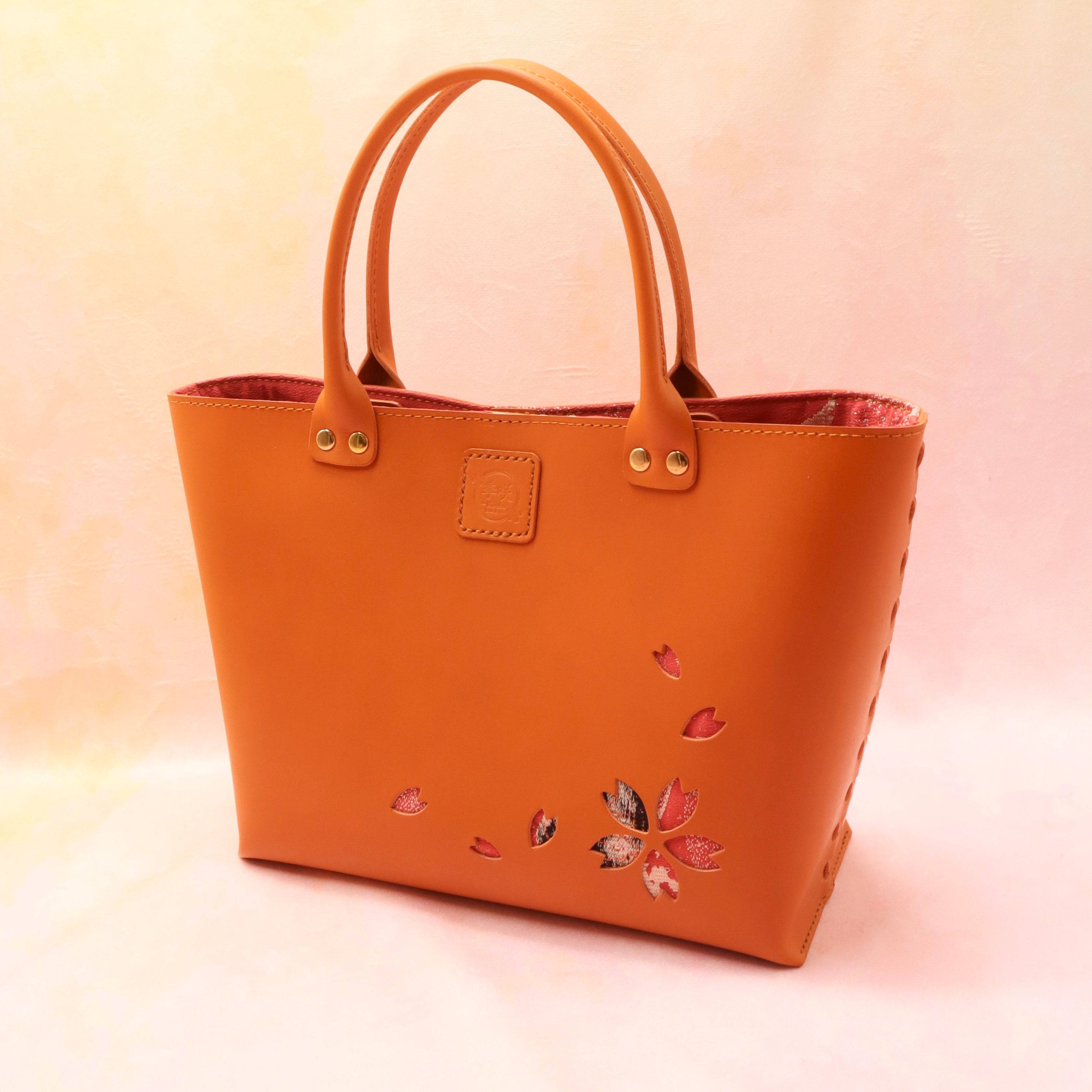 Kimono Sakura Hand Bag Orange