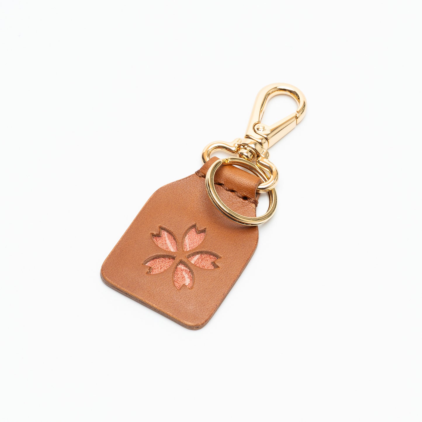 Kimono Sakura Key Holder Camel 06