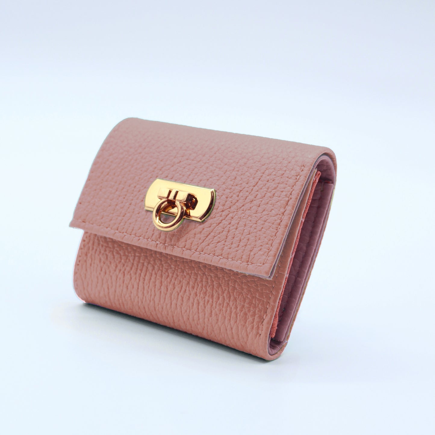 Kimono Sakura Compact Wallet Brown